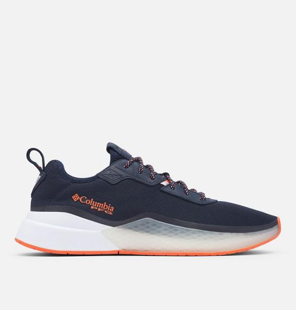 Columbia PFG Low Drag Sneakers Navy Orange For Men's NZ60837 New Zealand